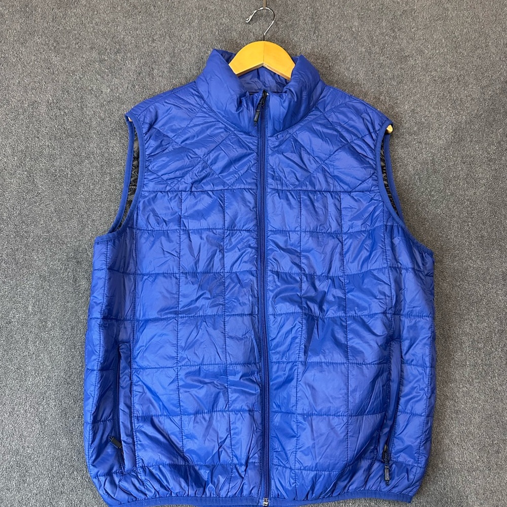 Hawke And Co Puffer Full Zip Vest Men’s XL Blue Black Winter Outdoor